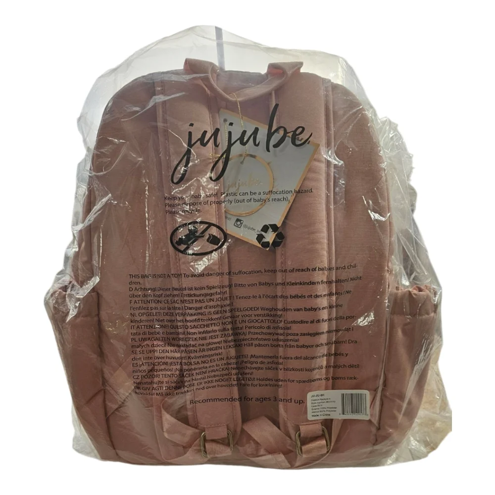 JU-JU-BE ZEALOUS Diaper BAG - Pink Backpack with Adjustable Straps